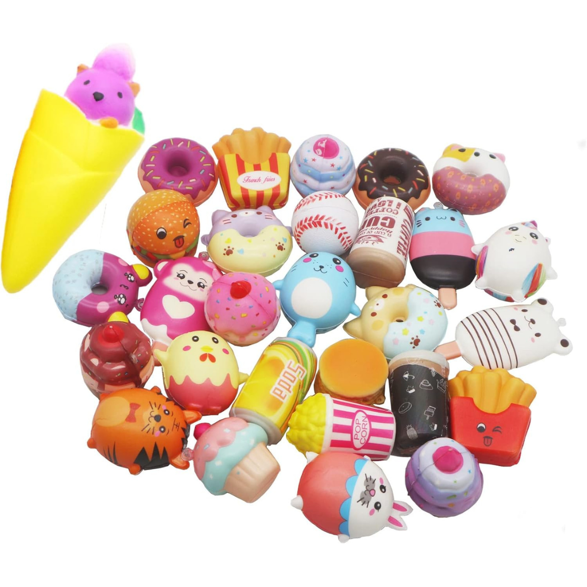 Pack de Squishies Tiernos y Anti estrés